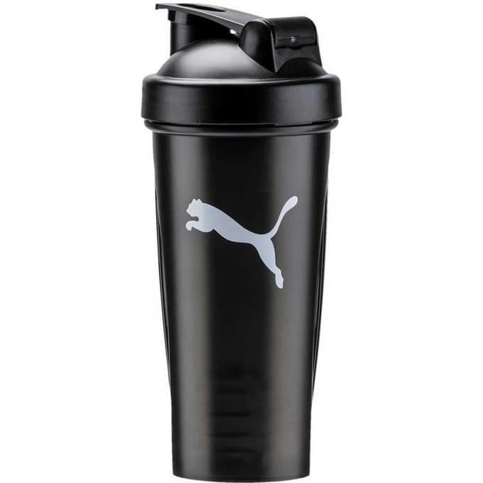 Puma Shakerfles 600 ml met logo (Zwart)