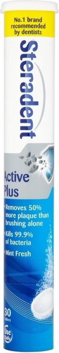 Steradent Reinigingstabletten - Active Plus 30 st.