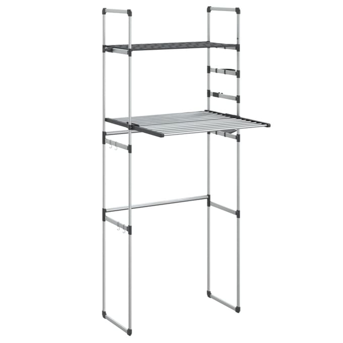 vidaXL - Wasmachinerek - 77x52x192 - cm - aluminium