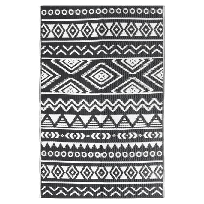 vidaXL - Buitenkleed - ARAKIL - 190x290 - cm - polypropeen - zwart