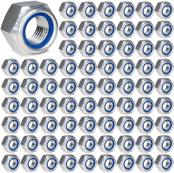 Dailygoods- Moeren M5 100 stuks - Roestvrij Staal - Zelfborgende