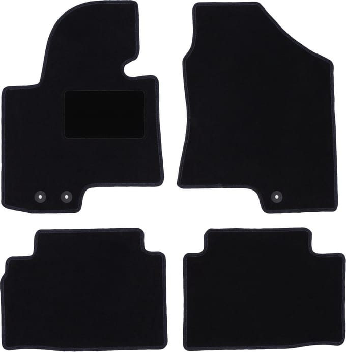 Zwarte veloursmatten voor: Kia Sportage III SUV (2010-2015)