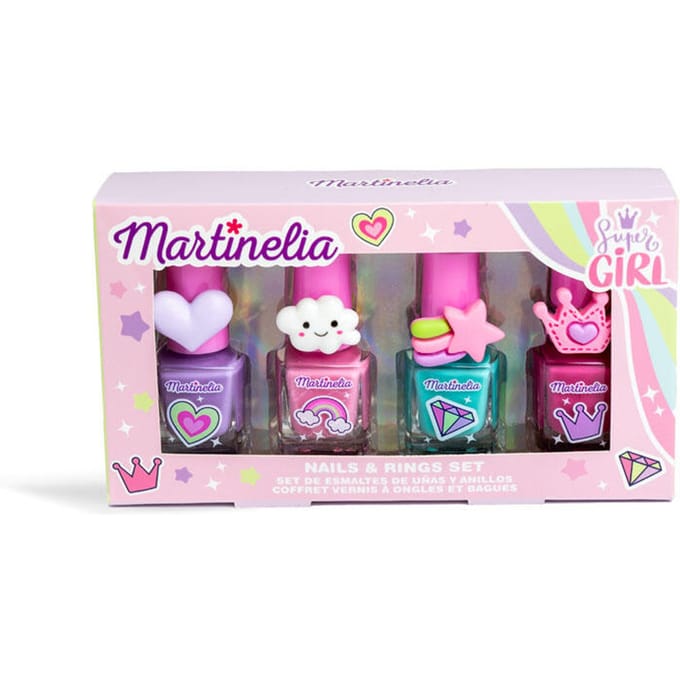 Nagellak en Ringenset Voor Kinderen Martinelia Mix 4X5 Ml