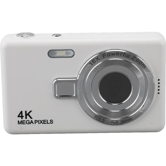 12MP 1080P digitale camera 2,4 inch TFT-scherm 16x zoom autofocus digitale zakcamera voor studenten wit