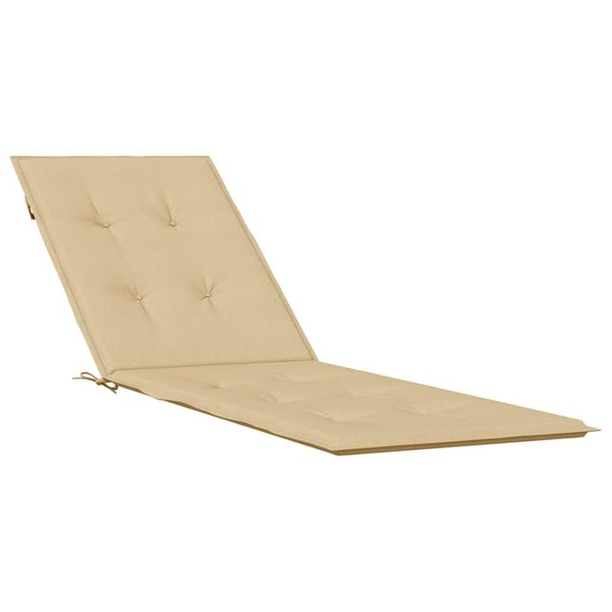 vidaXL - Terrasstoelkussen - (75+105) - x - 50 - x - 4 - cm - stof - gemêleerd - beige