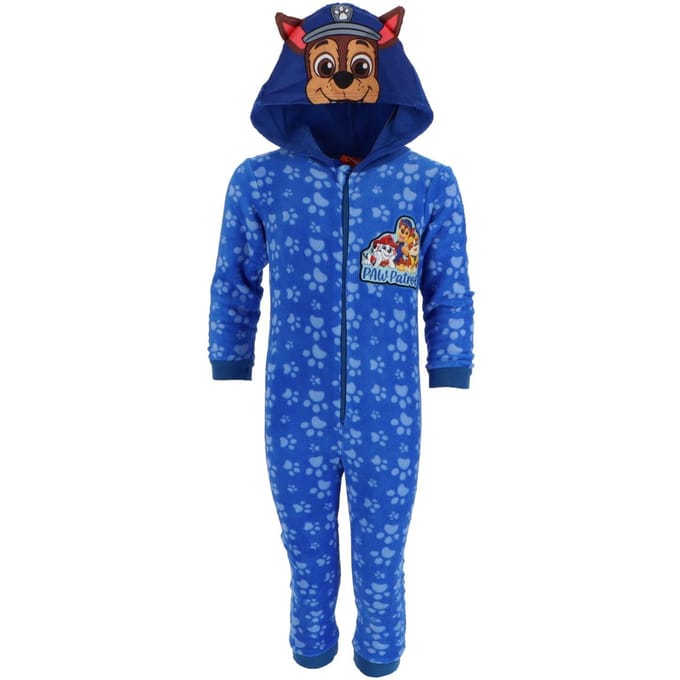 Paw Patrol Onesie - Maat 122/128 - Polyester - Pyjama - Blauw