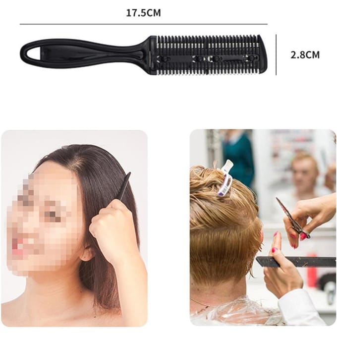 Kapperskits 13 STKS Roestvrij Staal Professionele Kappersschaar Set Haar Tanden Trimmer Vlakke Knipschaar Kam zwart