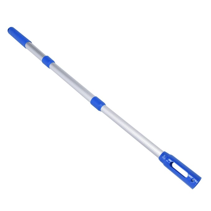 Zwembadstok Zwembad Telescopische Stang Schoonmaakaccessoires voor Zwembad Schepnet Harken Borstel white