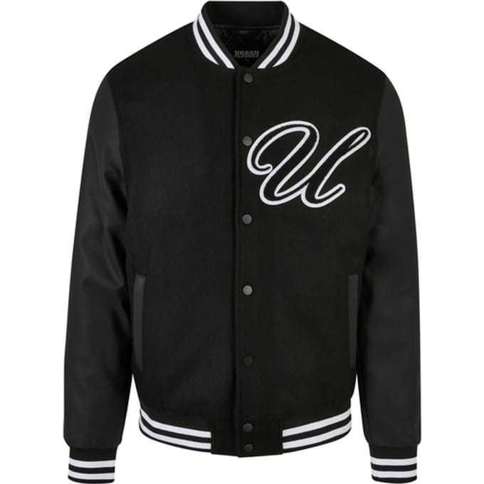 Urban Classic Big U College Jas Zwart