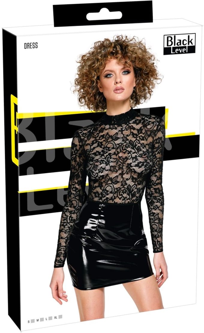Vinyl Jurk Lace M