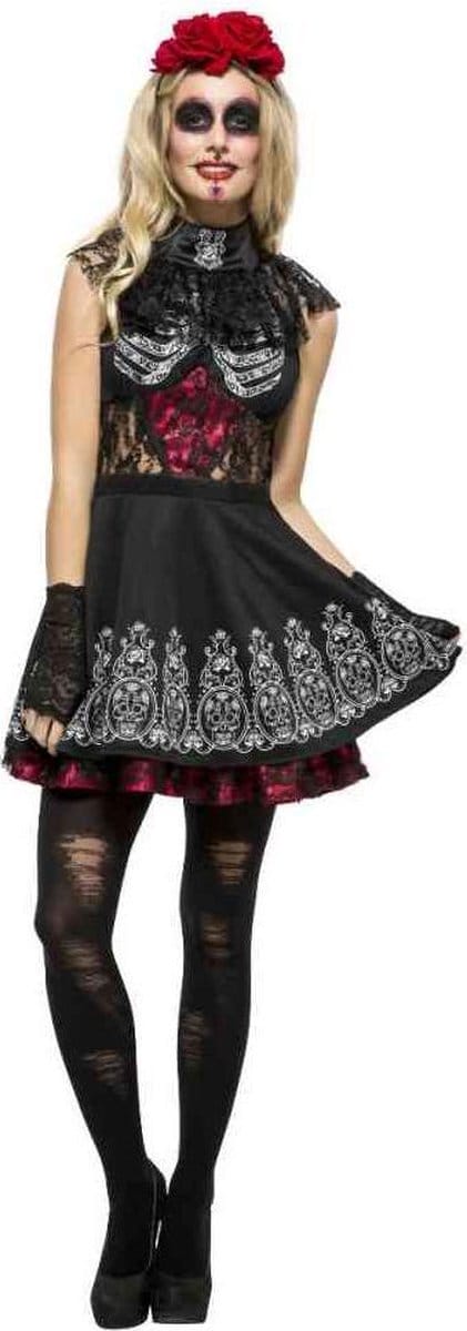 Fever Day Of The Dead Kostuum Dames - Maat M