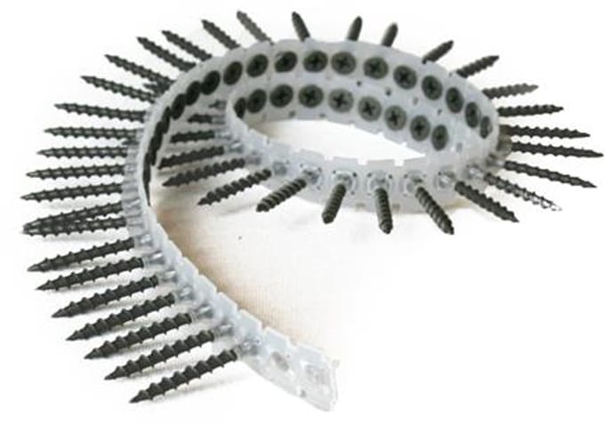 Gipsplaatschroeven OP BAND grove draad - Phillips2 - 3,9x45mm - Gefosfateerd - Voldraad (1000 stuks)
