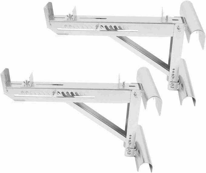 Ladder Stabilisator - Laddersteun Beugel - Veilig Werken - Verstelbaar Ontwerp - Tot 20 Inch - Zilver