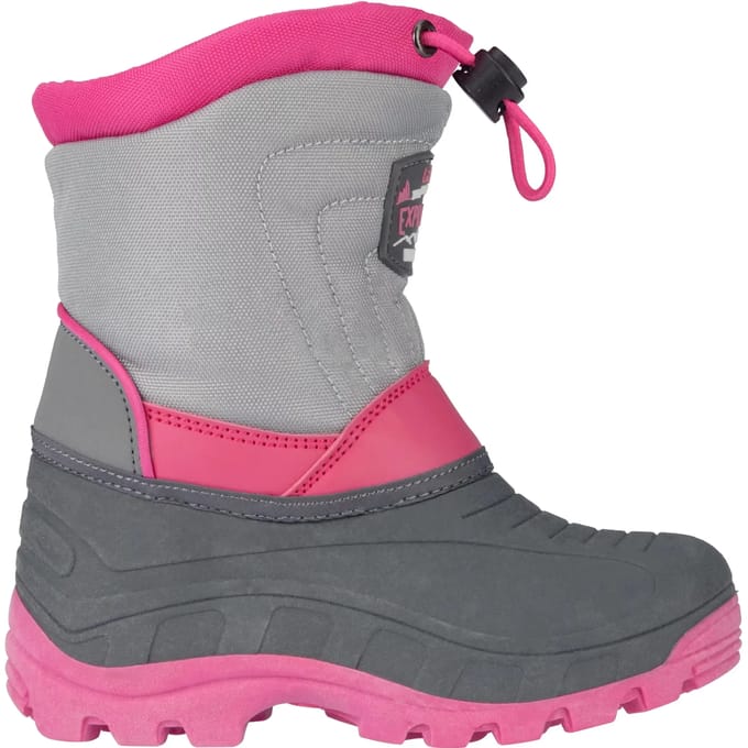 Winter-grip Snowboots - Kinderen - Roze/Grijs - Maat 27/28