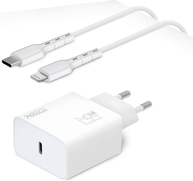 Super Snellader - 1 Meter - Geschikt voor Apple iPhone 14, 13, 12, 11, X, iPad met usb C naar Lightning Kabel - Oplader - Oplaadkabel - Adapter usb C