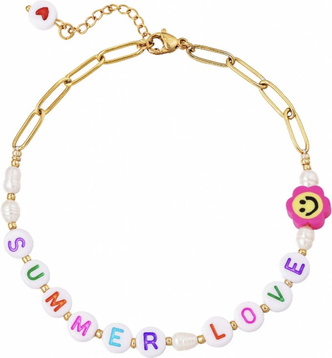 Enkelbandje - Summer love - Goudkleurig
