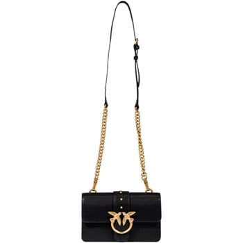 PINKO schoudertas Love One Mini ST. CL. Nero - Antique Gold zwart