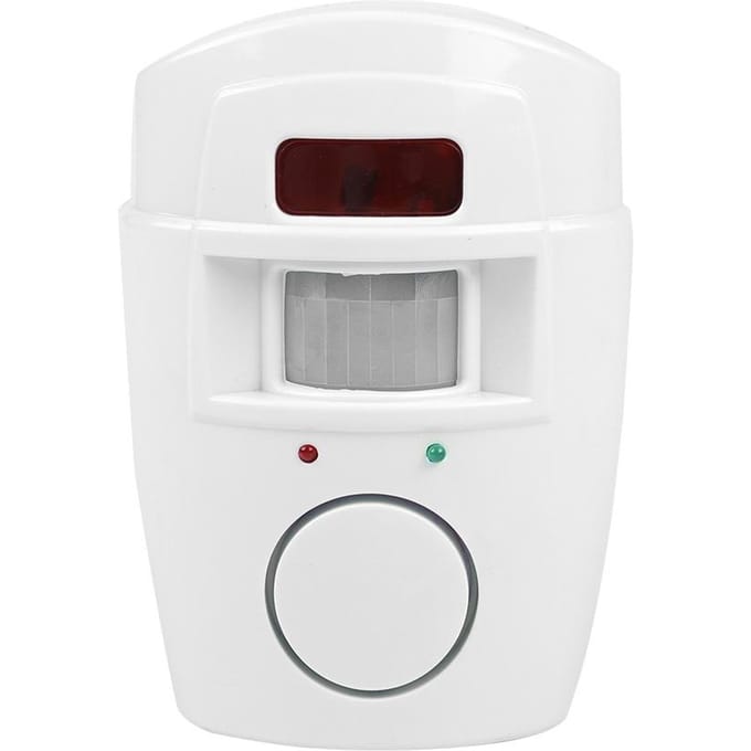 Draadloze PIR Bewegingssensor Detector Beveiligingsalarmsysteem Afstandsbedieningen voor Thuis Garage white