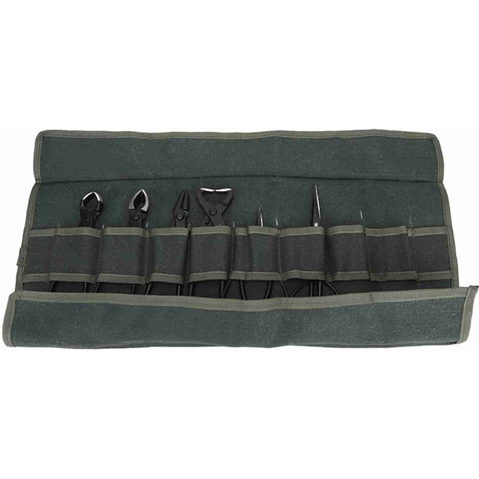 6 stuks Multifunctionele Bonsai Plant Boom Scharen Snoeien Knipgereedschap Set met Opbergtas black
