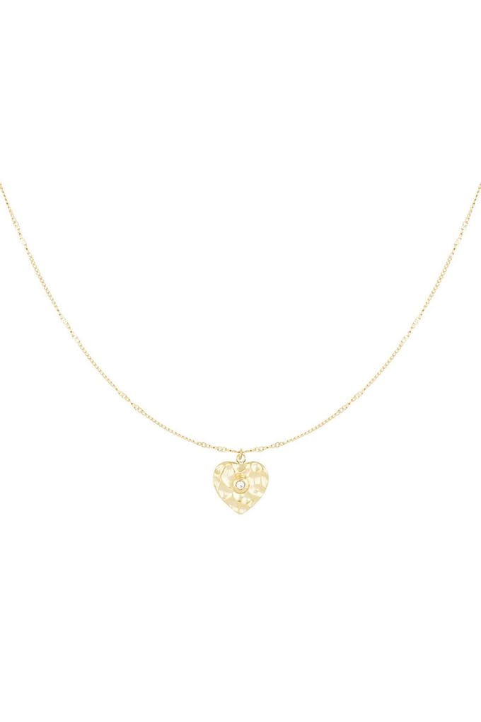 hart ketting - Goudkleur- valentijn