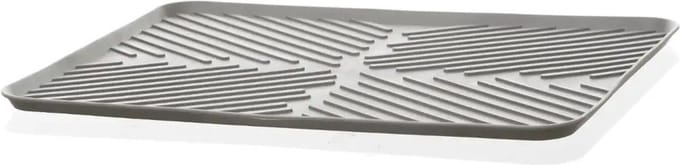 5Five Afwas afdruipmat/droogmat keuken - anti-slip- rubber - grijs - 30 x 40 cm - opvouwbaar