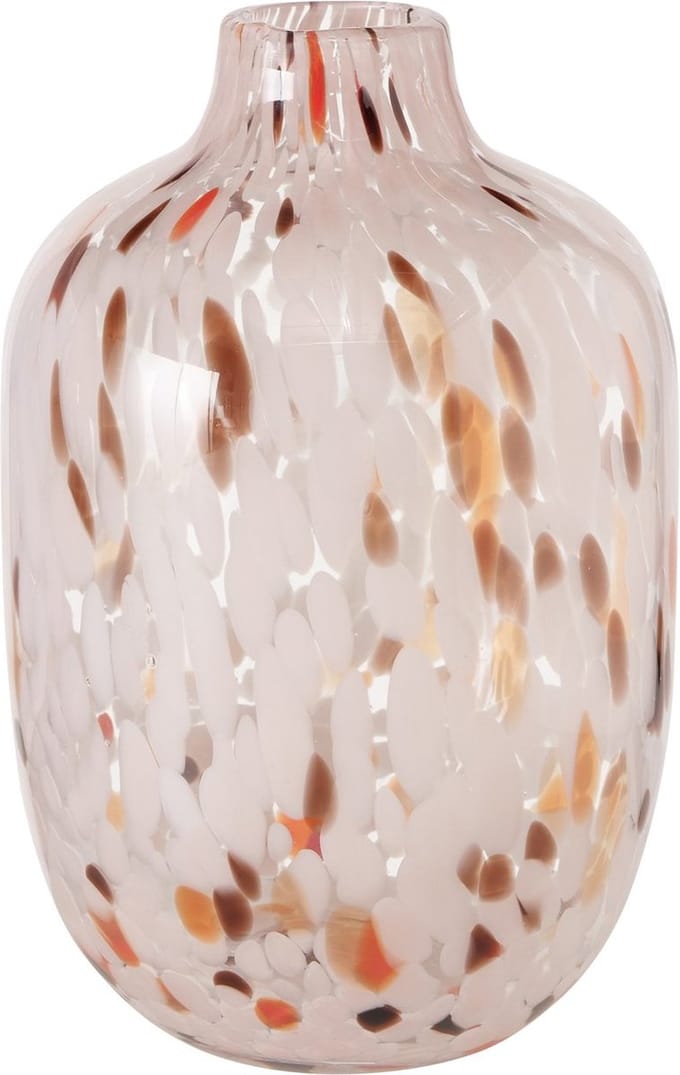 Boltze Home Vaas Umea Cheetah Glas Ø15x26cm