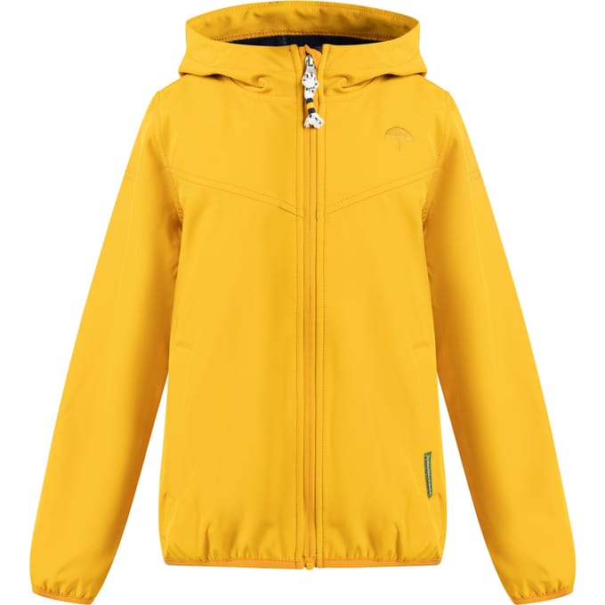 Schmuddelwedda Softshell blouson - gerecycled materiaal Meisje mosterd