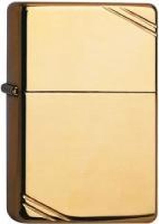 Zippo aansteker Vintage Brass High Polished