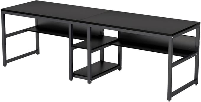Bureau 200cm Zwart - Computerbureau - Geschikt voor Thuis en Werk