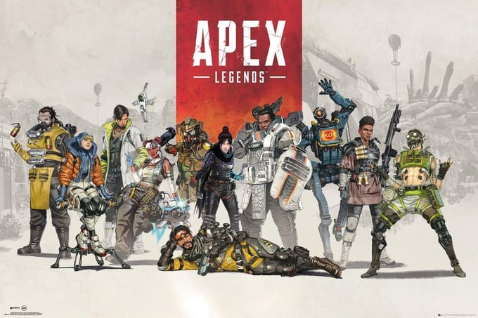 Poster - Apex Legends Group - 61 X 91.5 Cm - Multicolor
