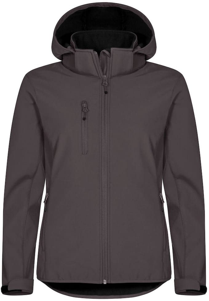 Clique Classic Softshell Hoody Women 0200917 - Donkergrijs - 42/XL