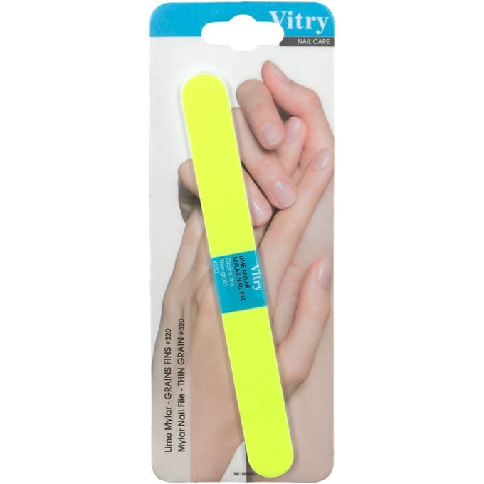 Nagelvijl Mylar Fluo Geel Korrel # 320 (azie)