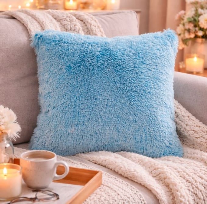 Fluffy Comfort Collection Kussenhoes - 45x45 cm