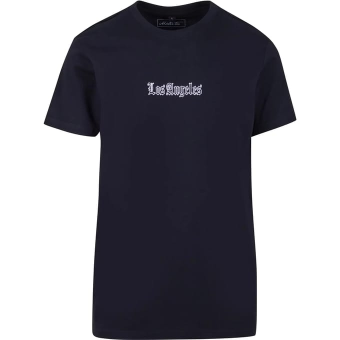 Mister Tee - Los Angeles EMB Heren Tshirt - M - Zwart