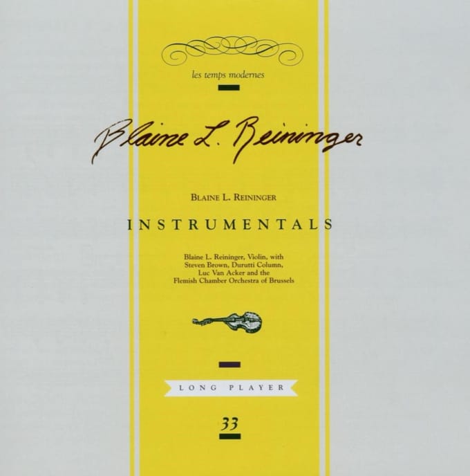 Blaine L. Reininger - Instrumentals (CD)