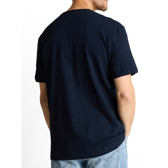 Tom Tailor - T-shirt met V-hals - Maat M - sky captain blue