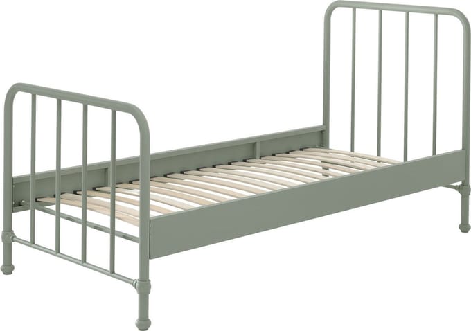 Eenpersoonsbed Jay Groen - Metaal - Hoogte 110 cm