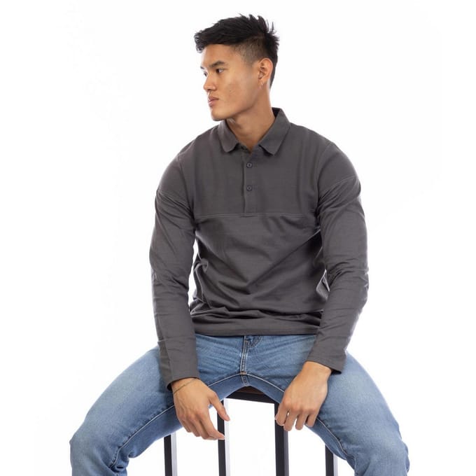 Peter Werth Chessum-poloshirt voor heren (Houtskool)