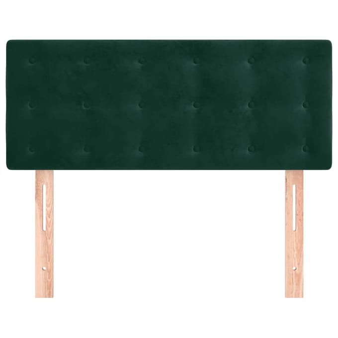 vidaXL - Hoofdbord - 100x5x78/88 - cm - fluweel - donkergroen