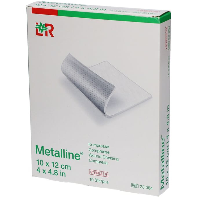 Metalline Steriel Kompres 10 x 12cm 23084 Compressen