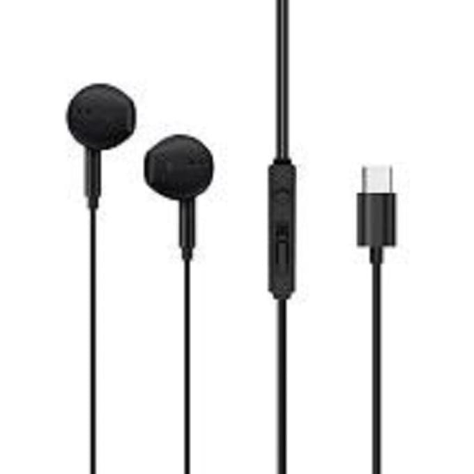 Kit pieton + ecouteur + micro noir jack type-c pour Smartphone et Tablette zwart
