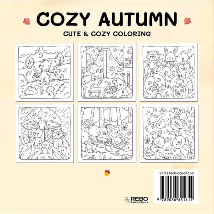 Cozy Autumn - Coloring Book Cafe