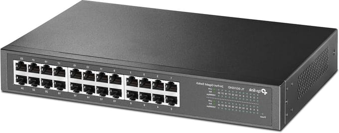Gigabit Switch - Netwerk Switch Ethernet Hub - Netwerk Uitbreiden - 24 Poorten - Desktop/Rackmount - Zwart