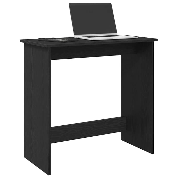vidaXL - Bureau - 80x40x75 - cm - bewerkt - hout - zwart