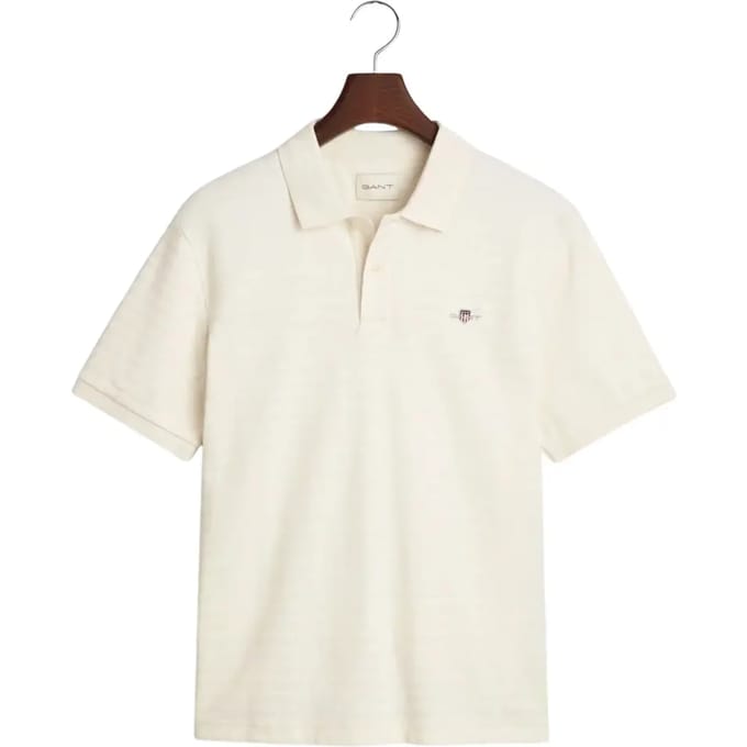 Getextureerde gestreepte polo Gant