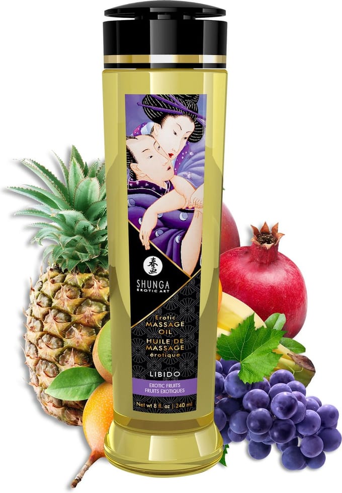 Shunga - Massageolie - Libido Exotic Fruit - 240 ml