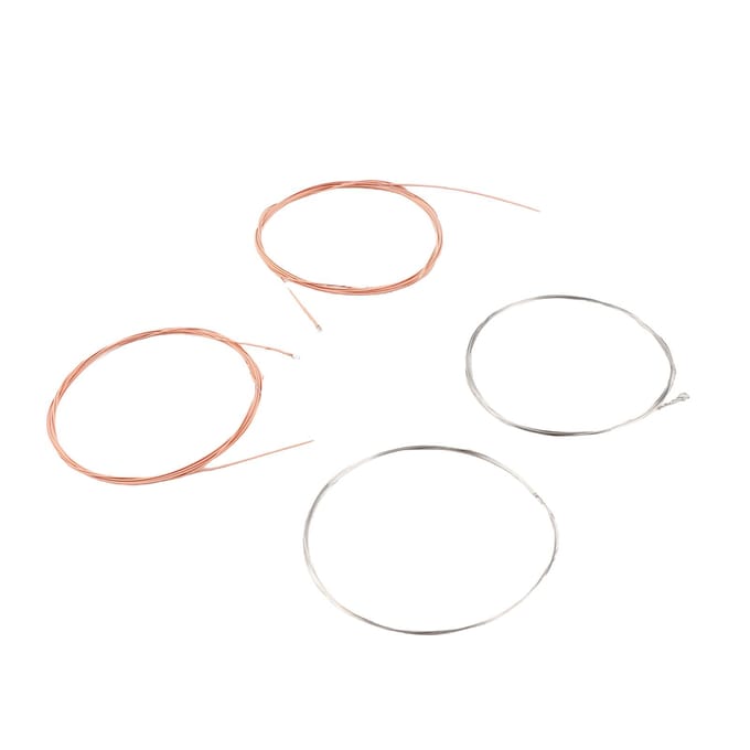 IRIN M101 Jeu Complet Cordes de Mandoline Filé Bronze Acier Inoxydable Couleur Argent & Doré (.010 .034) beige