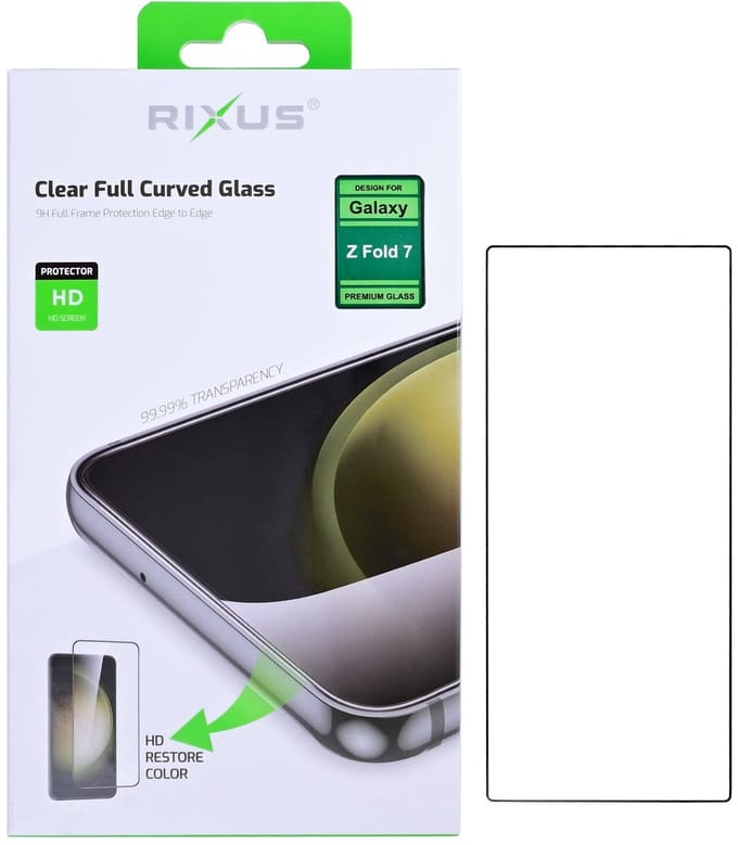 Rixus Clear HD Tempered Glass For Samsung Galaxy Z Fold7