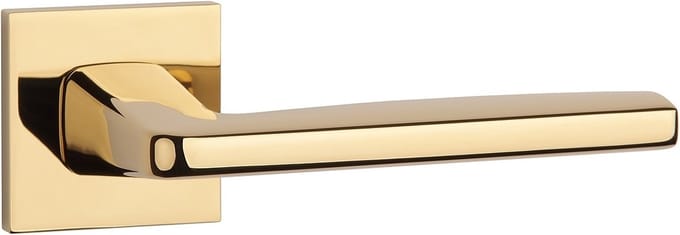 Massieve Aprile deurklinken ERBA Goud PVD 53x53x7 mm per paar