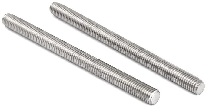 10x Draadstang M10 x 130 mm RVS 304 Volledig Gegloeid Rechtshandig